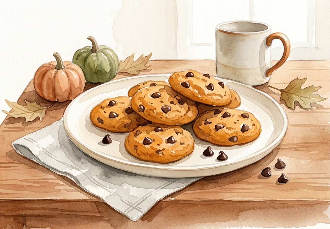 From Scratch Pumpkin Chocolate Chip Cookies